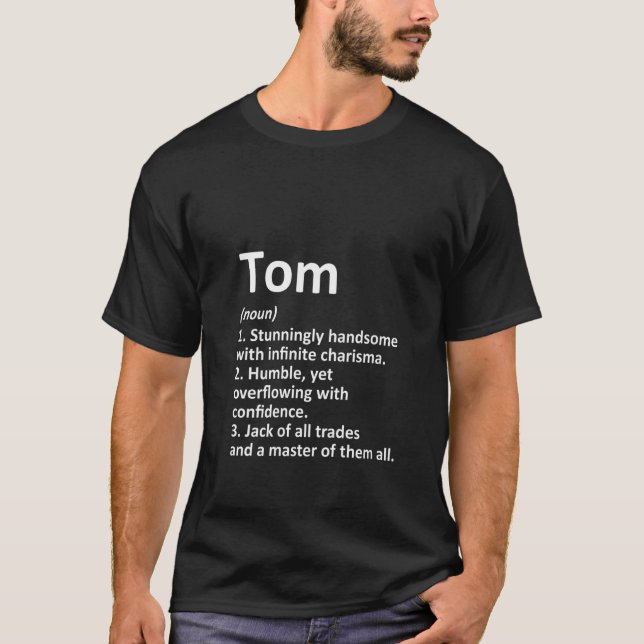 Womens Tom Definition Personalized Name Funny Birt T-Shirt (Front)
