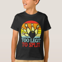 Women's too legit to split bowling team retro