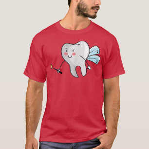 Womens Tooth Fairy Design for Dental Assistant Den T-Shirt