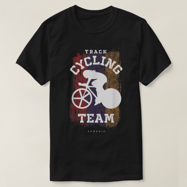 Womens Track Cycling Armenia Road Bike Speed Cycli T-Shirt (Design Front)