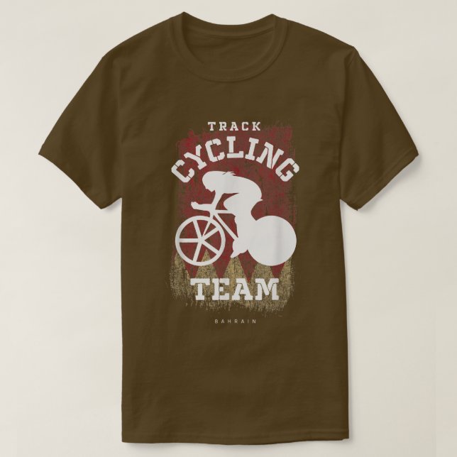 Womens Track Cycling Bahrain Road Bike Speed Cycli T-Shirt (Design Front)