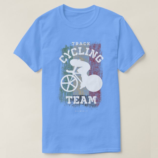 Womens Track Cycling Kuwait Road Bike Speed Cyclis T-Shirt (Design Front)