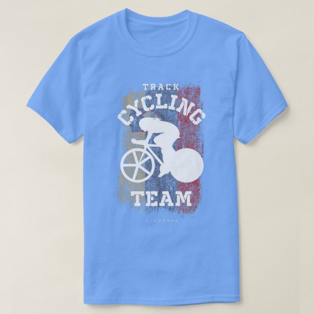 Womens Track Cycling Slovenia Road Bike Speed Cycl T-Shirt (Design Front)