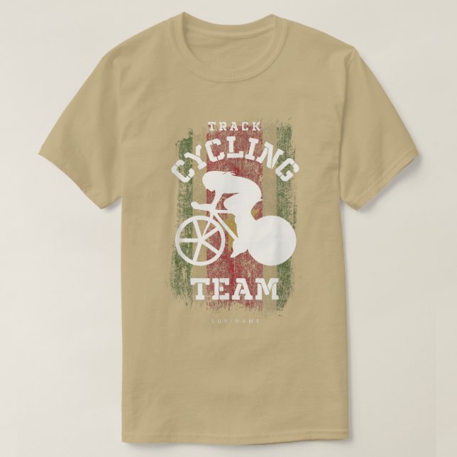 Womens Track Cycling Suriname Road Bike Speed Cycl T-Shirt (Design Front)