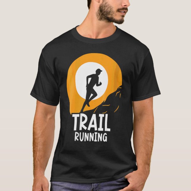 Womens Trail Running Run Runner Trails T-Shirt (Front)