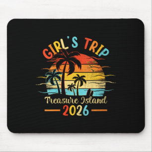 Women's treasure island florida palm tree sunset mouse pad