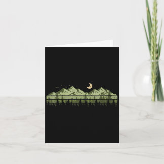 Womens Trees Landscape Mountains Vintage Forest Card