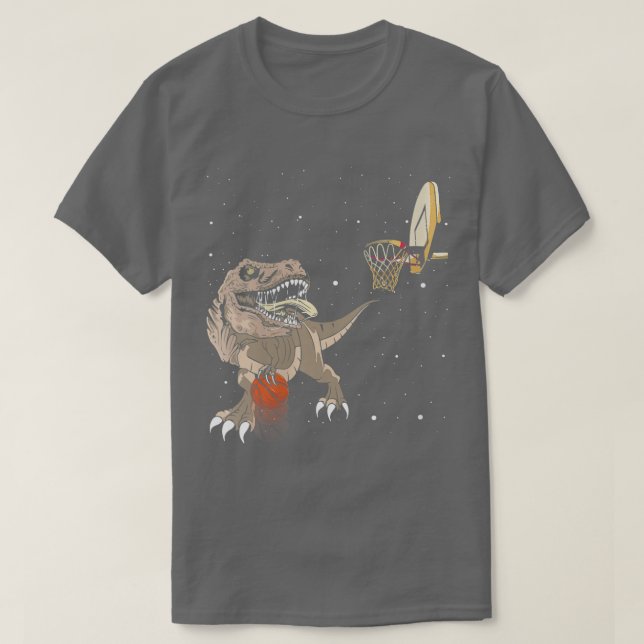 Womens Trex Trex Dinosaur Play Basketball Sport Pl T-Shirt (Design Front)