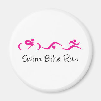 Women's Tri: Swim.Bike.Run Magnet