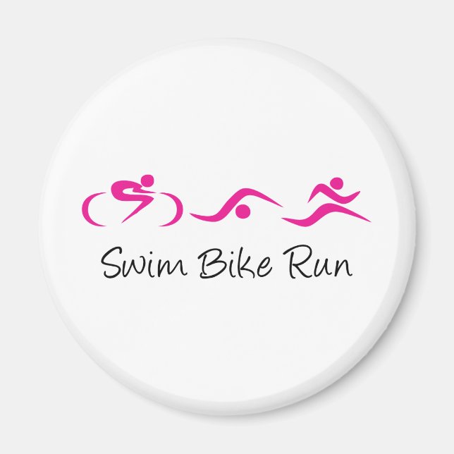 Women's Tri: Swim.Bike.Run Magnet (Front)