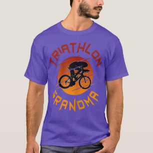 Womens Triathlete Swim Bike Run Triathlon Grandma T-Shirt