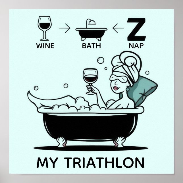Womens Triathlon Poster (Front)
