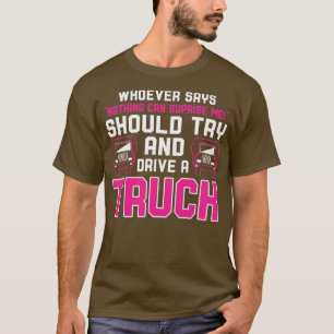 Womens Trucking Country Trucker Diesel Freight Tru T-Shirt