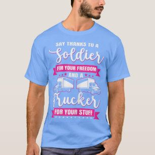 Womens Trucking Country Trucker Diesel Freight Tru T-Shirt