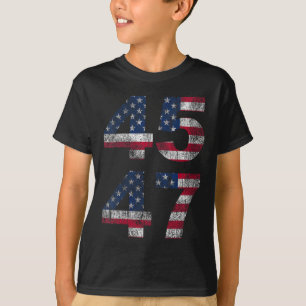 Womens Trump 45 47 2024 President Vintage Distress T-Shirt