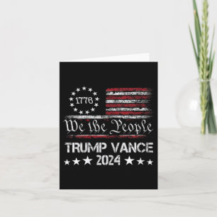 Womens Trump Vance 2024 President Trump Supporter  Card
