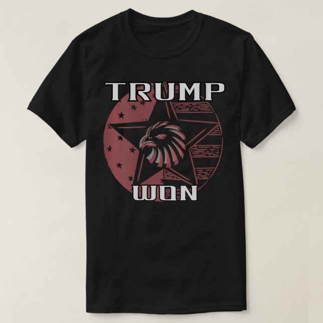 Womens Trump Won VNeck  T-Shirt (Design Front)