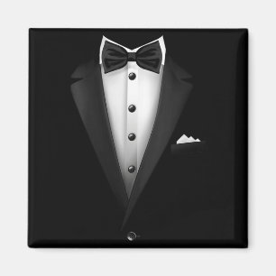 Womens Tuxedo Wedding Special Occasion Bow Tie V-n Magnet