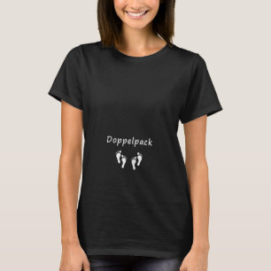Womens Twin Pack Twin Mama Twins Baby Offspring T-Shirt