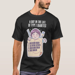Womens Type 1 Diabetes Awareness Month Funny Diabe T-Shirt