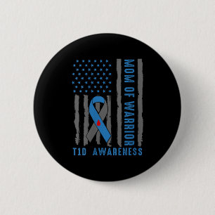 Womens Type 1 Diabetes Awareness T1d Warrior Type 6 Cm Round Badge