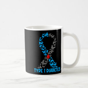 Womens Type 1 Diabetes V-neck Coffee Mug