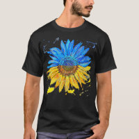 Womens Ukraine Flag Sunflower Vintage Ukrainian S
