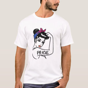 Womens Unbreakable Strong Woman Bisexual Pride Bi T-Shirt