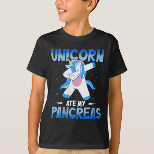 Womens Unicorn Ate My Pancreas V-neck T-Shirt