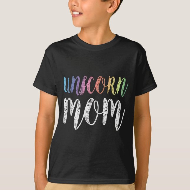 Womens Unicorn Mum T-Shirt (Front)