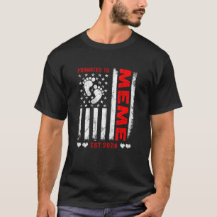 Womens US American Flag Promoted To Meme 2024 Moth T-Shirt