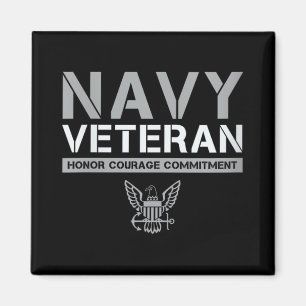 Womens Us Navy - Veteran Honour Courage Commitment Magnet