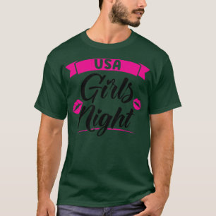 Womens USA girls night party ladies bride T-Shirt