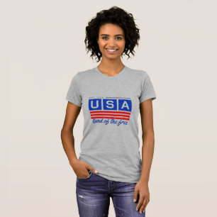 Women's USA Land of the Free T-Shirt