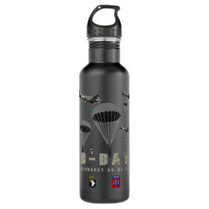 Womens USA Paratroopers D-Day WWII Normandy 82nd 1 710 Ml Water Bottle