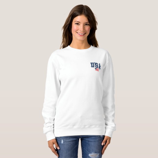Womens USA Sweatshirt (Front Full)