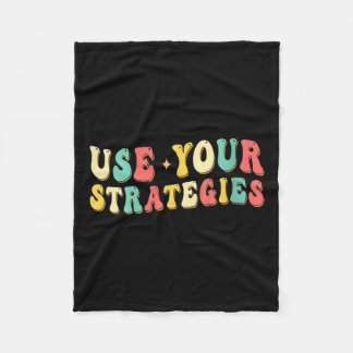 Womens Use Your Strategies Test Day Testing Exam S Fleece Blanket