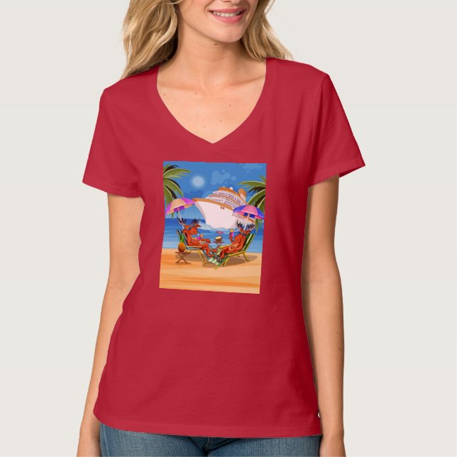 Women's V-Neck T-shirt (Front)