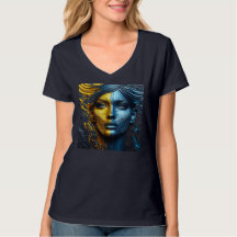 Women's V-Neck T-Shirts Artwork 3