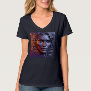 Women's V-Neck T-Shirts Artwork 8