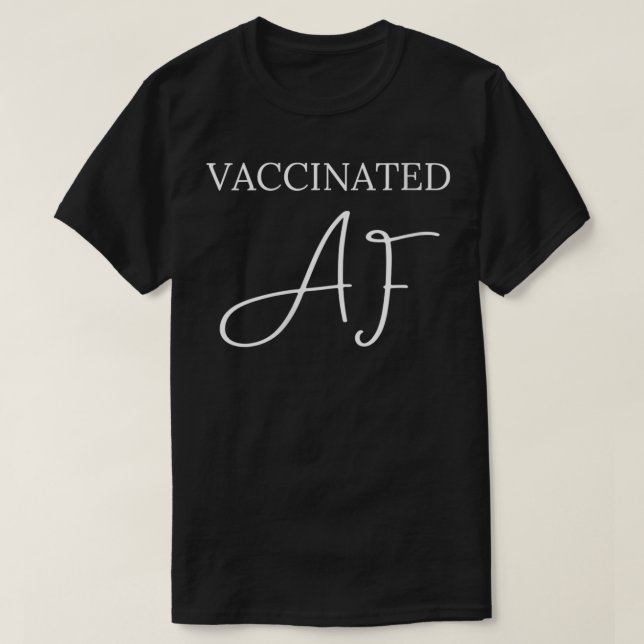Womens Vaccinated AF VNeck  T-Shirt (Design Front)
