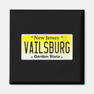 Womens Vailsburg Newark Nj City New Jersey License Magnet