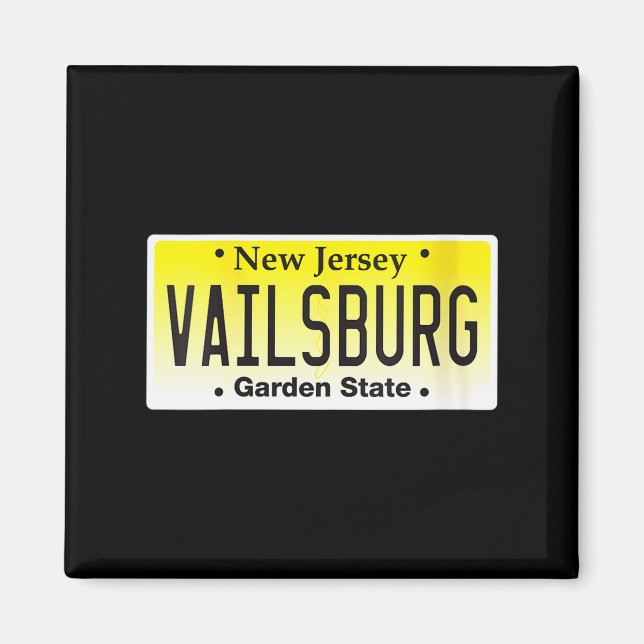 Womens Vailsburg Newark Nj City New Jersey License Magnet (Front)