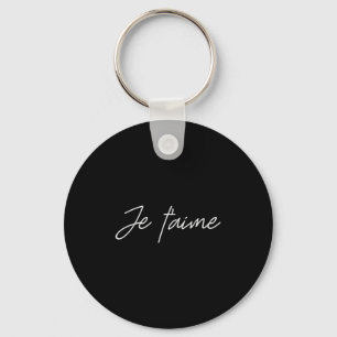 Womens Valentine Love Shirts With French Words - J Key Ring
