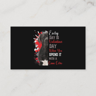 Womens Valentines Day Cane Corso Mum Mother Large Business Card