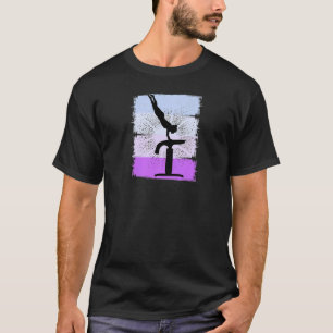 Womens Vault Gymnast Flipping Cartwheels Flying Ju T-Shirt