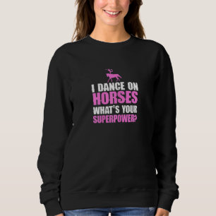 Womens Vaulting Horse Riding Equestrian Horseback Sweatshirt