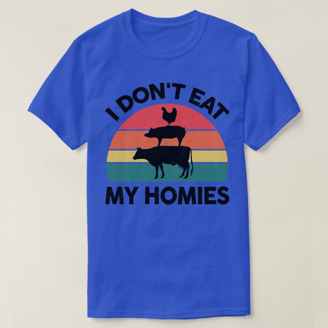 Womens Vegan I Don't Eat My Homies Veganism Vegeta T-Shirt (Design Front)