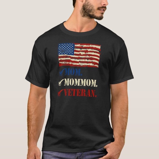 Womens Veterans Day Promoted To Grandma Cool First T-Shirt (Front)
