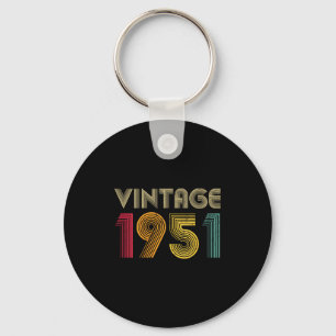 Women's Vintage 1951 75th Birthday 75 Years Old Re Key Ring